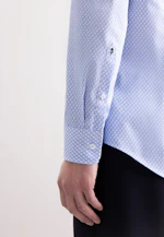 Slim Performance-Hemd Druck in Mittelblau |  Seidensticker Onlineshop
