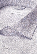 Slim Business Hemd Geblümt in Mittelblau |  Seidensticker Onlineshop