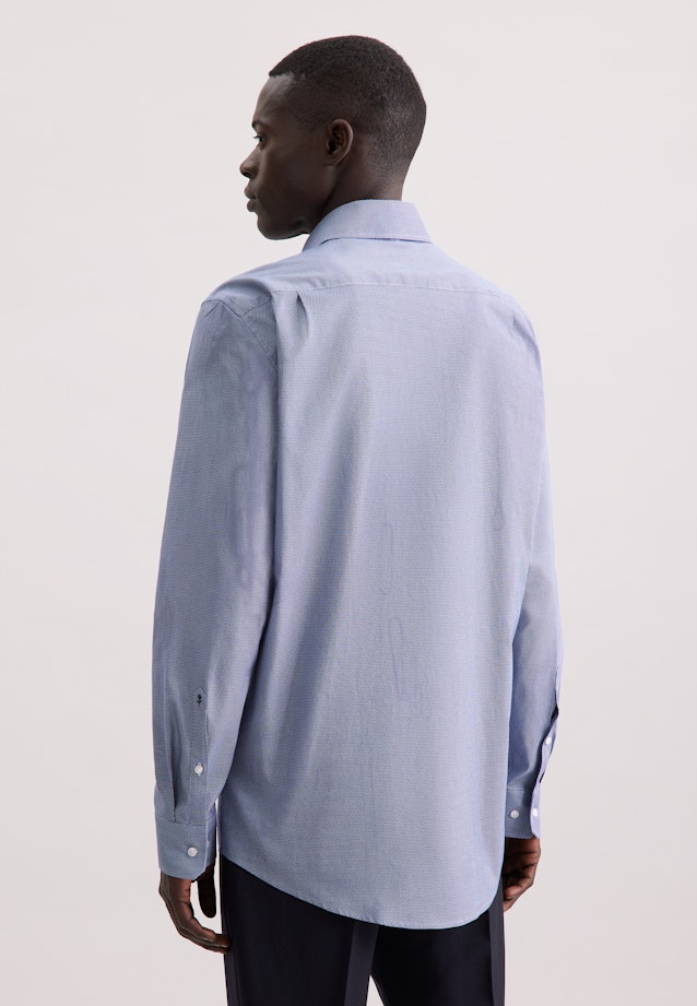 Regular Chemise d'affaires Imprimé in Bleu Foncé |  Seidensticker Onlineshop