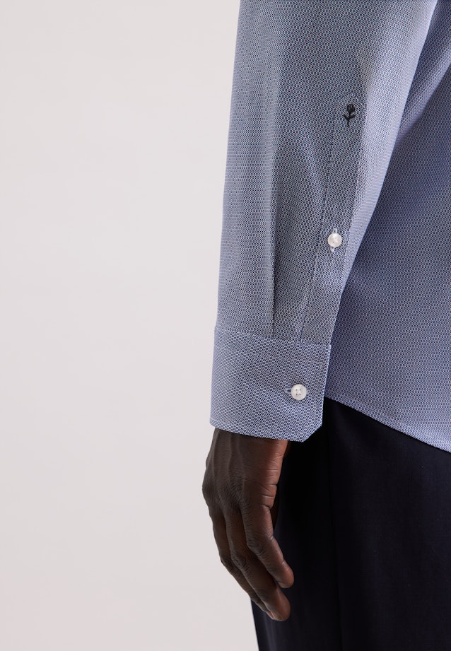 Regular Chemise d'affaires Imprimé in Bleu Foncé |  Seidensticker Onlineshop