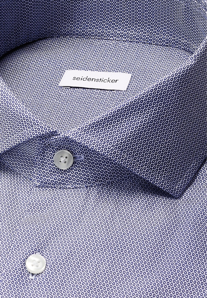 Regular Chemise d'affaires Imprimé dans Bleu Foncé | Boutique en ligne Seidensticker