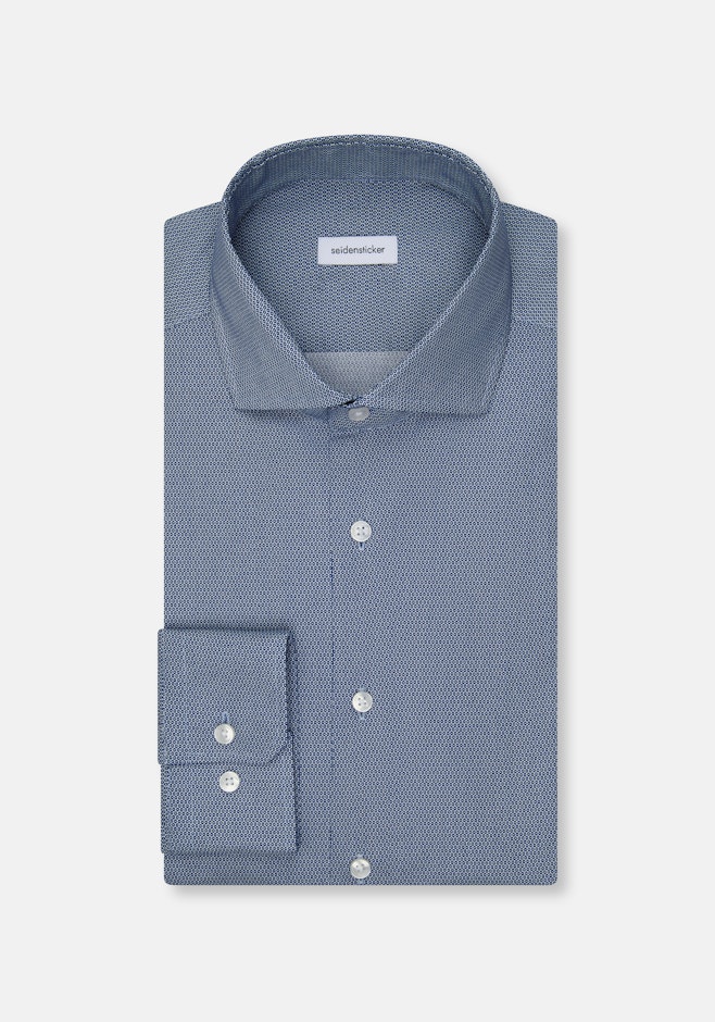 Regular Chemise d'affaires Imprimé dans Bleu Foncé | Boutique en ligne Seidensticker