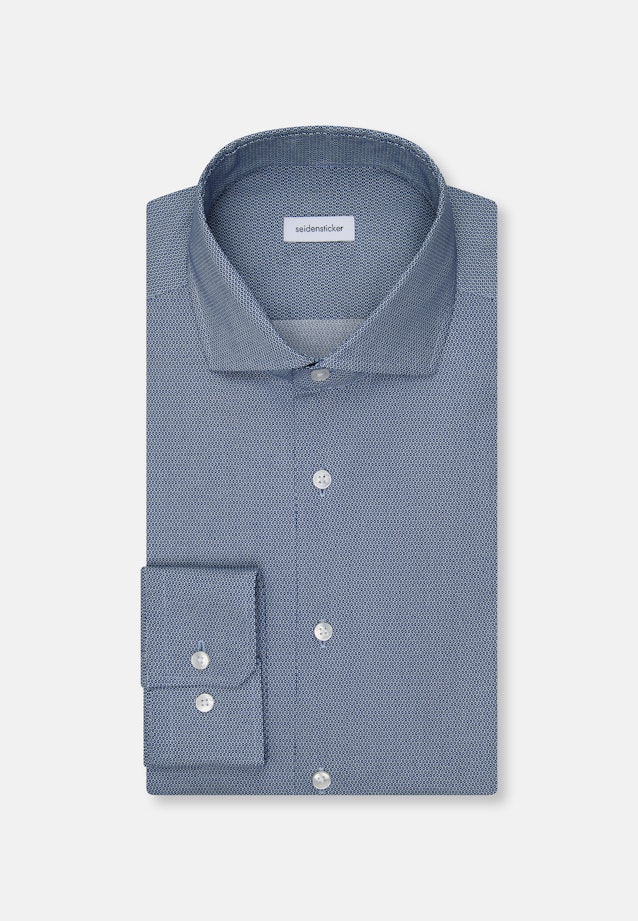 Regular Chemise d'affaires Imprimé in Bleu Foncé |  Seidensticker Onlineshop
