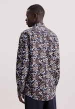 Regular Business Hemd Geblümt in Braun |  Seidensticker Onlineshop