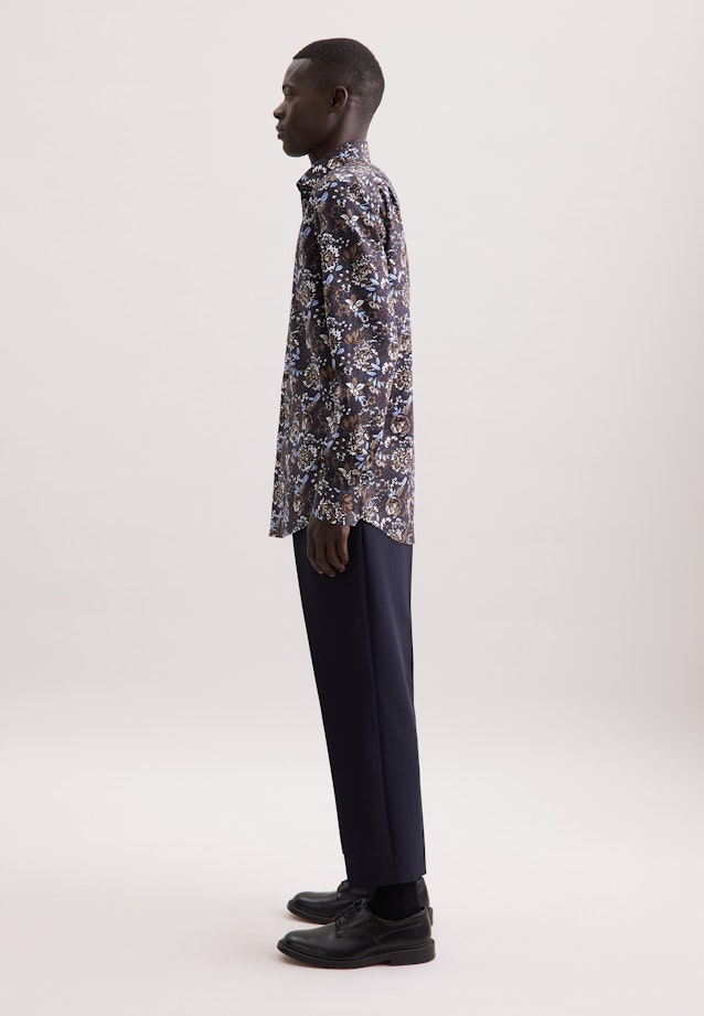 Regular Business shirt Floral in Braun |  Seidensticker Onlineshop