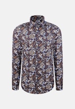 Regular Business Hemd Geblümt in Braun |  Seidensticker Onlineshop