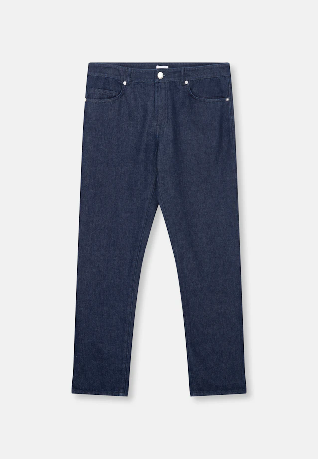 Regular 5-Pocket Denim Uni in Dunkelblau |  Seidensticker Onlineshop