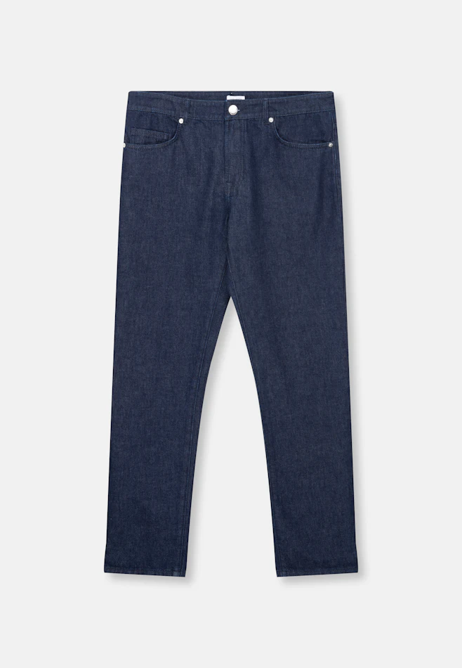 Regular 5-Pocket Denim Uni in Dunkelblau | Seidensticker Onlineshop