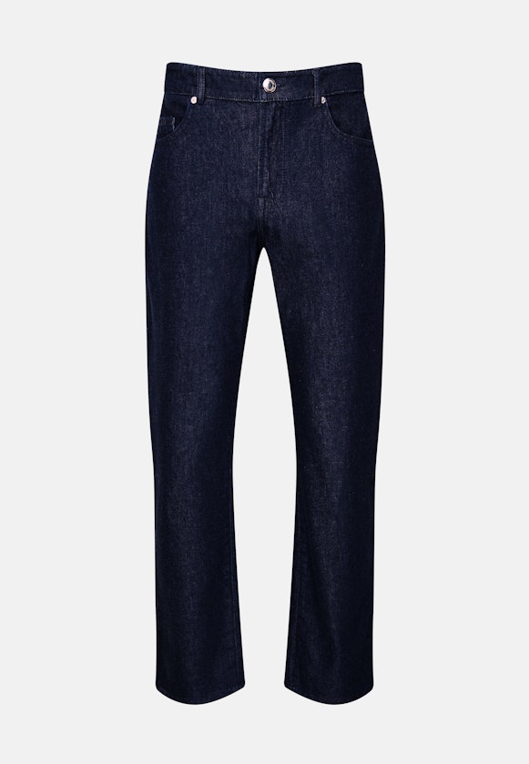 Regular 5-Pocket Denim Uni in Dunkelblau |  Seidensticker Onlineshop