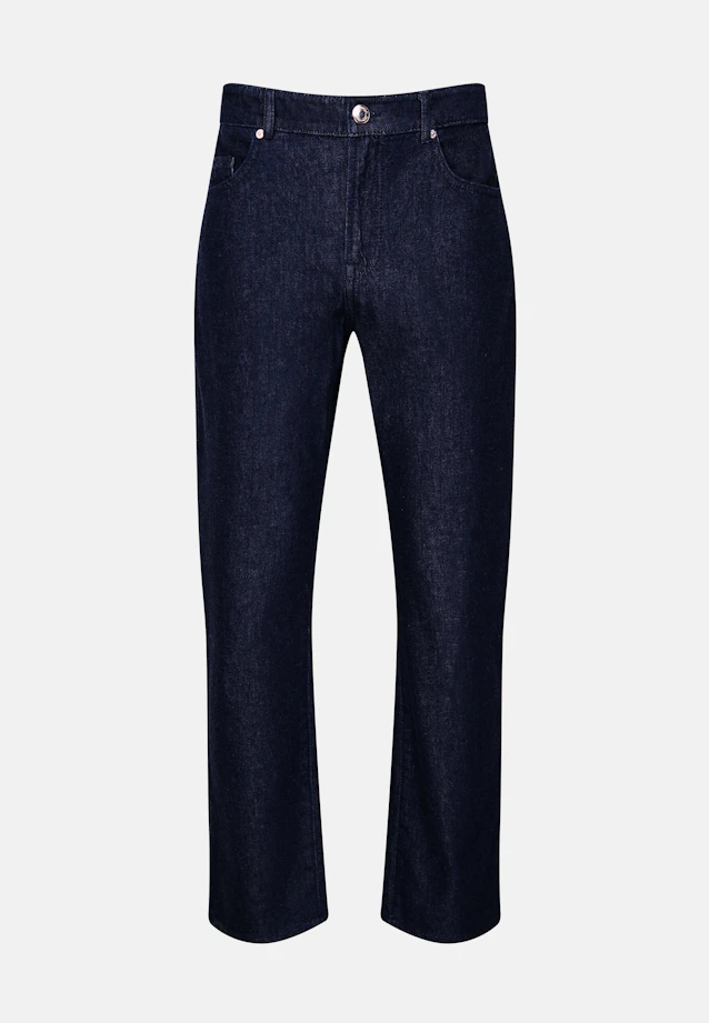 Regular 5-Pocket Denim Uni in Dunkelblau |  Seidensticker Onlineshop