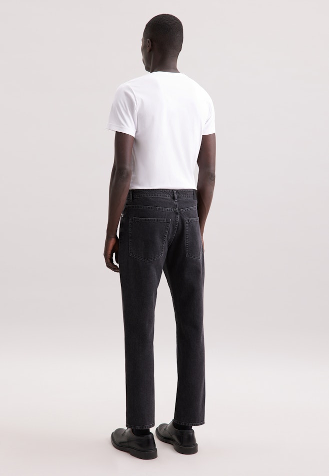 Regular 5-Pocket Denim Uni in Grau | Seidensticker Onlineshop