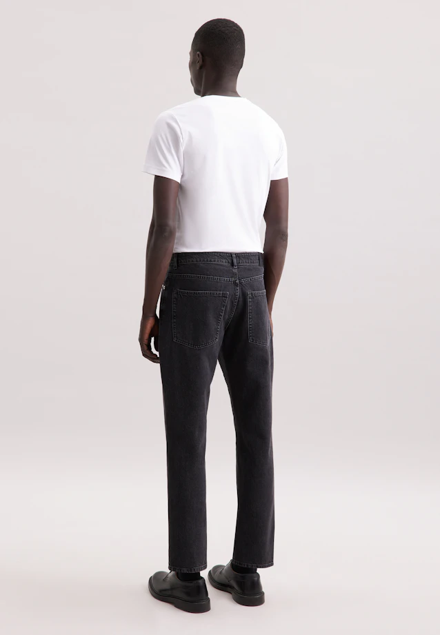 Regular 5-Pocket Denim Uni in Grau |  Seidensticker Onlineshop
