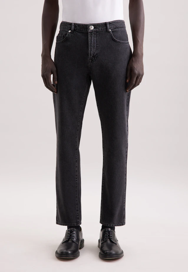 Regular 5-Pocket Denim Uni in Grau |  Seidensticker Onlineshop