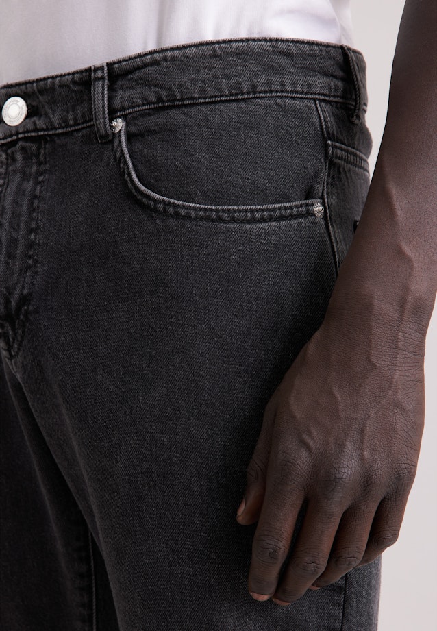 Regular 5-Pocket Denim Uni in Grau |  Seidensticker Onlineshop
