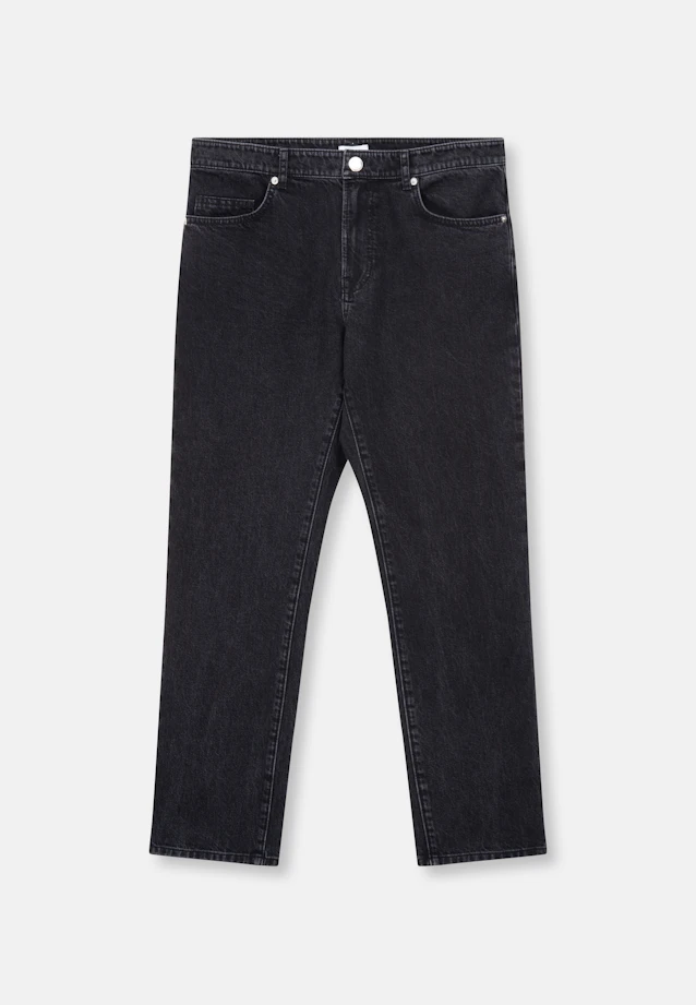 Regular 5-Pocket Denim Uni in Grau |  Seidensticker Onlineshop