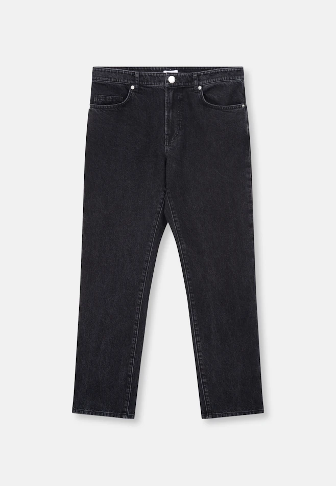 Regular 5-Pocket Denim Uni in Grau | Seidensticker Onlineshop