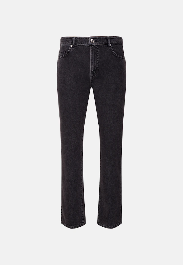 Regular 5-Pocket Denim Uni in Grau |  Seidensticker Onlineshop