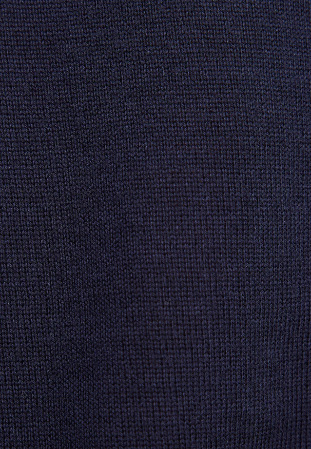 Feinstrickpullover aus Wolle und Seide in Dunkelblau |  Seidensticker Onlineshop