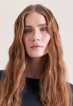 Fine knit sweater made of wool and silk in Navy |  Seidensticker Onlineshop