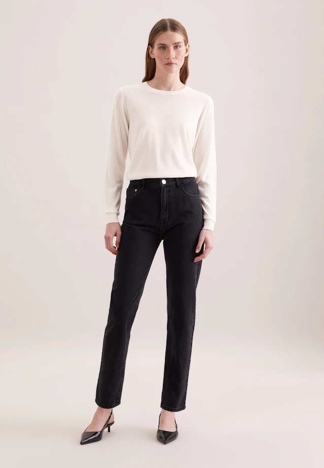 Feinstrickpullover aus Wolle und Seide in Off white |  Seidensticker Onlineshop