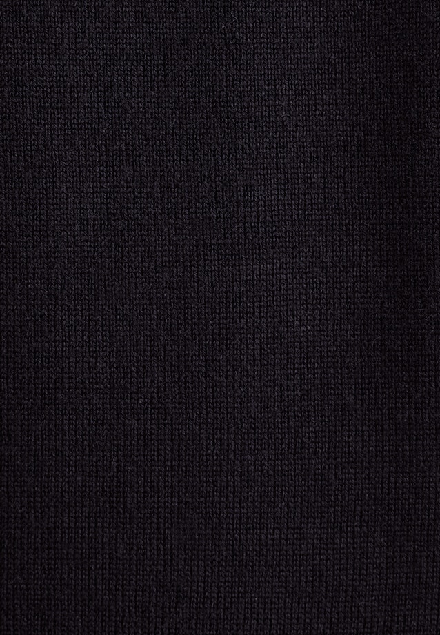 Feinstrickpullover aus Wolle und Seide in Schwarz |  Seidensticker Onlineshop