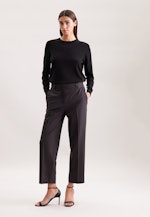 Feinstrickpullover aus Wolle und Seide in Schwarz |  Seidensticker Onlineshop