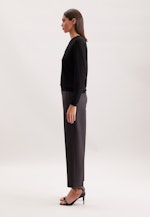 Feinstrickpullover aus Wolle und Seide in Schwarz |  Seidensticker Onlineshop