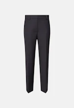 Slim trousers with creases made of wool-blend in Dunkelblau |  Seidensticker Onlineshop