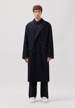 Oversized Mantel Uni in Schwarz |  Seidensticker Onlineshop