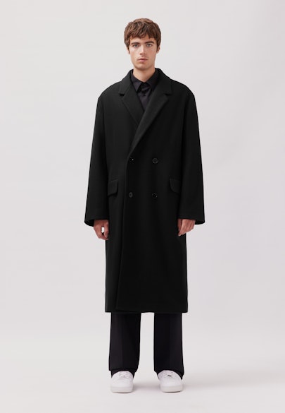 Oversized Manteau Uni in Noir |  Seidensticker Onlineshop