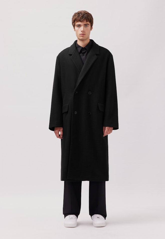 Oversized Manteau Uni dans Noir | Boutique en ligne Seidensticker