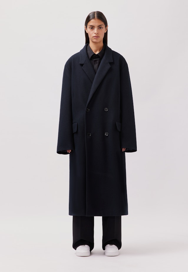 Oversized Mantel Uni in Schwarz |  Seidensticker Onlineshop