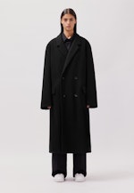 Oversized Mantel Uni in Schwarz |  Seidensticker Onlineshop