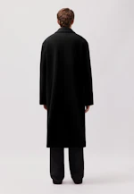 Oversized Mantel aus japanischem Wollmix in Noir |  Seidensticker Onlineshop