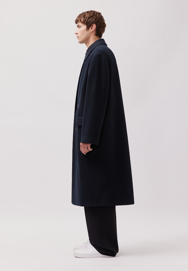 Oversized Mantel Uni in Schwarz |  Seidensticker Onlineshop