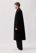 Oversized Mantel aus japanischem Wollmix in Noir |  Seidensticker Onlineshop