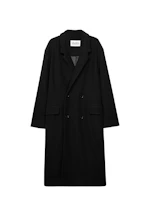 Oversized Mantel aus japanischem Wollmix in Noir |  Seidensticker Onlineshop