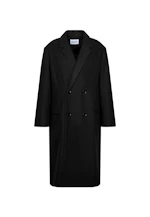 Oversized Mantel aus japanischem Wollmix in Noir |  Seidensticker Onlineshop