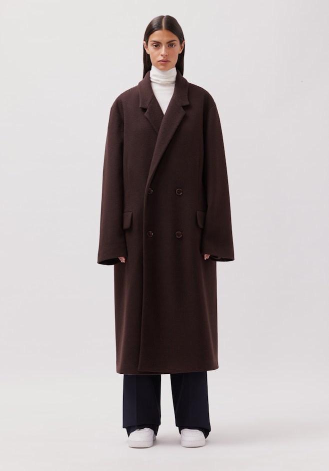 Oversized Manteau Uni dans Marron | Boutique en ligne Seidensticker