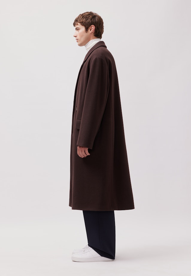 Oversized Mantel Uni in Braun |  Seidensticker Onlineshop