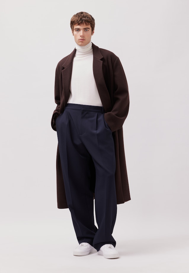 Oversized Mantel Uni in Braun |  Seidensticker Onlineshop