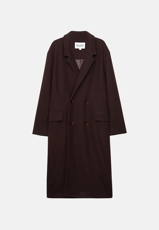 Oversized Mantel Uni in Braun |  Seidensticker Onlineshop