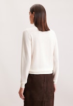 Leichter Rollkragenpullover aus Wolle und Seide in Ecru |  Seidensticker Onlineshop