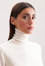 Leichter Rollkragenpullover aus Wolle und Seide in Ecru |  Seidensticker Onlineshop