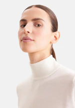 Pull léger en laine et en soie à col roulé in Ecru |  Seidensticker Onlineshop