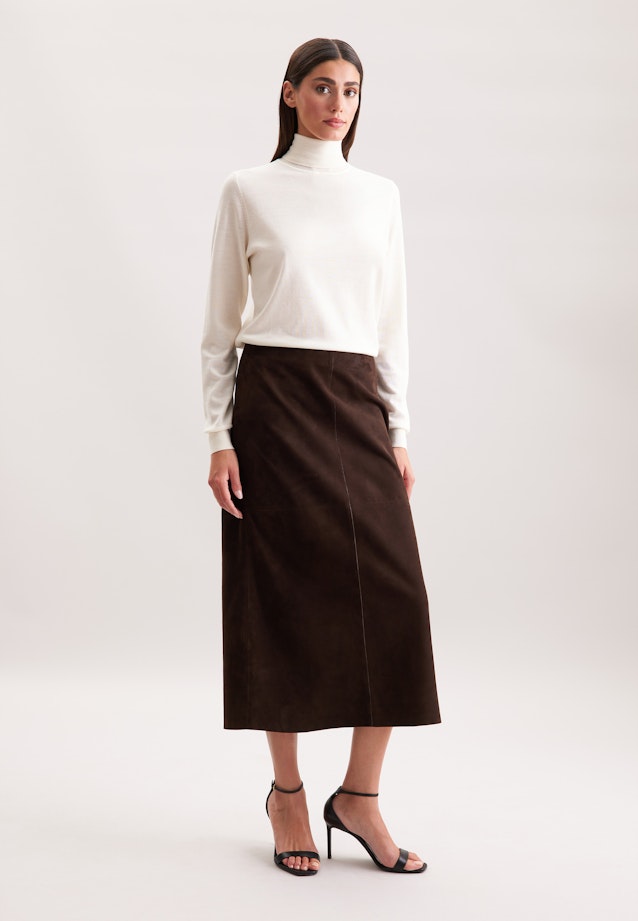 Leichter Rollkragenpullover aus Wolle und Seide in Ecru |  Seidensticker Onlineshop