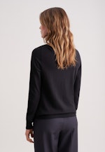 Leichter Rollkragenpullover aus Wolle und Seide in Schwarz |  Seidensticker Onlineshop