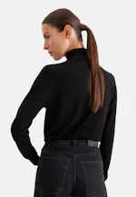 Lightweight wool and silk turtleneck sweater in Schwarz |  Seidensticker Onlineshop