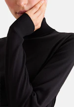 Lightweight wool and silk turtleneck sweater in Schwarz |  Seidensticker Onlineshop
