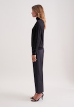 Leichter Rollkragenpullover aus Wolle und Seide in Schwarz |  Seidensticker Onlineshop